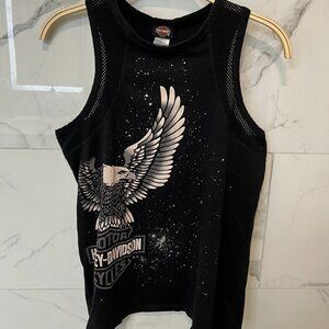 Harley-Davidson, Tank Top, Size: M, Black, White